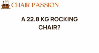 The Marvel of a 22.8 KG Rocking Chair: Comfort Meets Design
