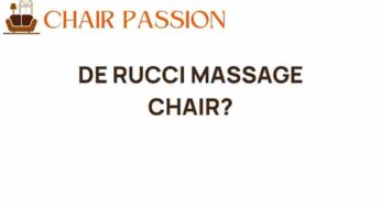 Discover the Allure of the De Rucci Massage Chair: Your Home Spa Awaits