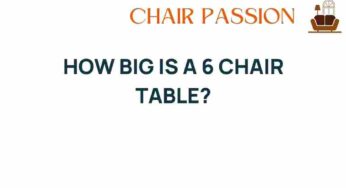 Unveiling the Dimensions: How Big is a 6 Chair Table?