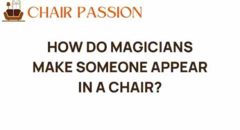 The Illusion of Presence: How Do Magicians Make Someone Appear in a Chair?