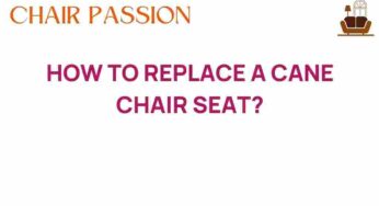 Mastering the Art of Cane Chair Seat Replacement: A Step-by-Step Guide