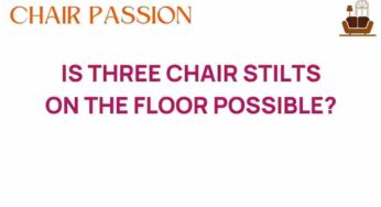 Is It Feasible to Balance Three Chair Stilts on the Floor?