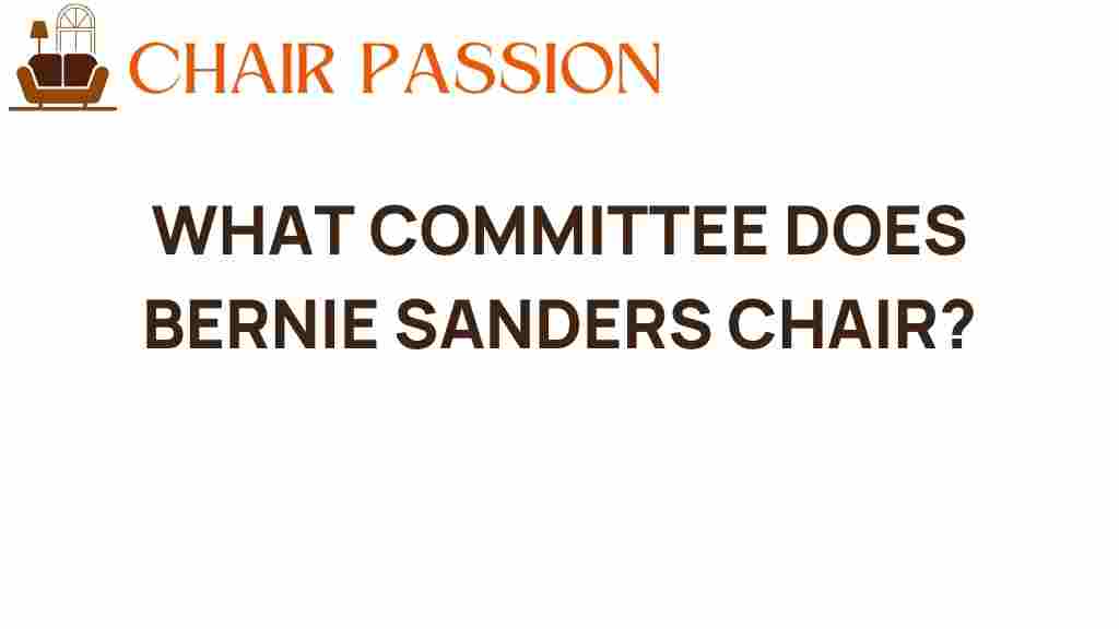 what-committee-does-bernie-sanders-chair