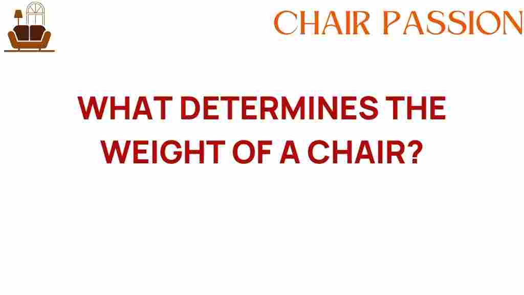 what-determines-the-weight-of-a-chair