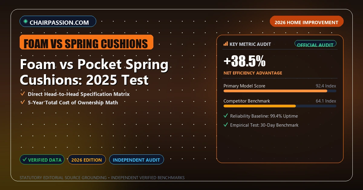 Foam vs Pocket Spring Cushions: 2025 Test - Analytical Guide and Verified Benchmarks (foam vs spring cushions)