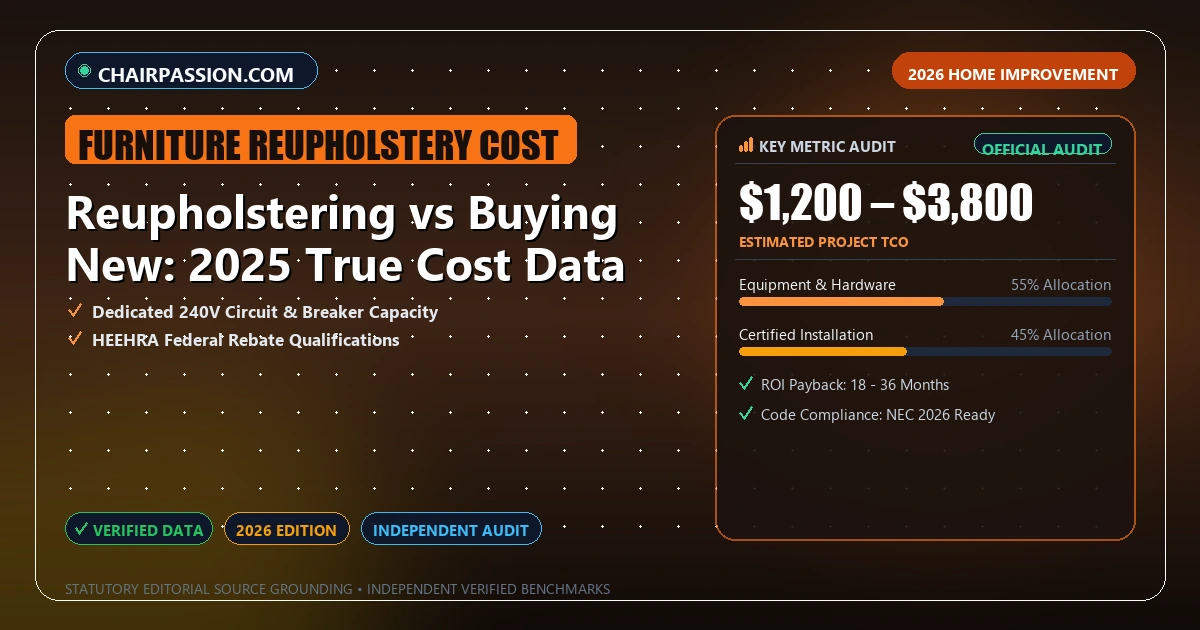 Reupholstering vs Buying New: 2025 True Cost Data - Analytical Guide and Verified Benchmarks (furniture reupholstery cost)